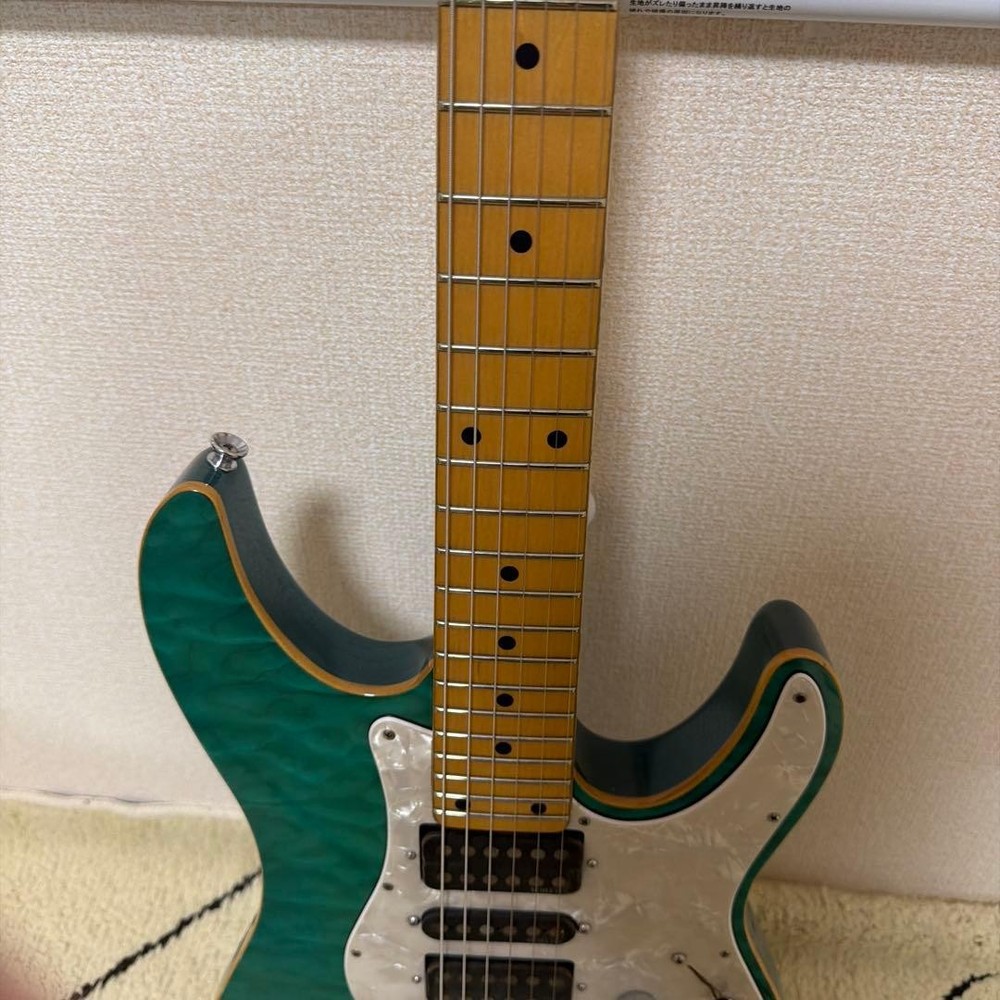 Schecter electric guitar green #QY72SU