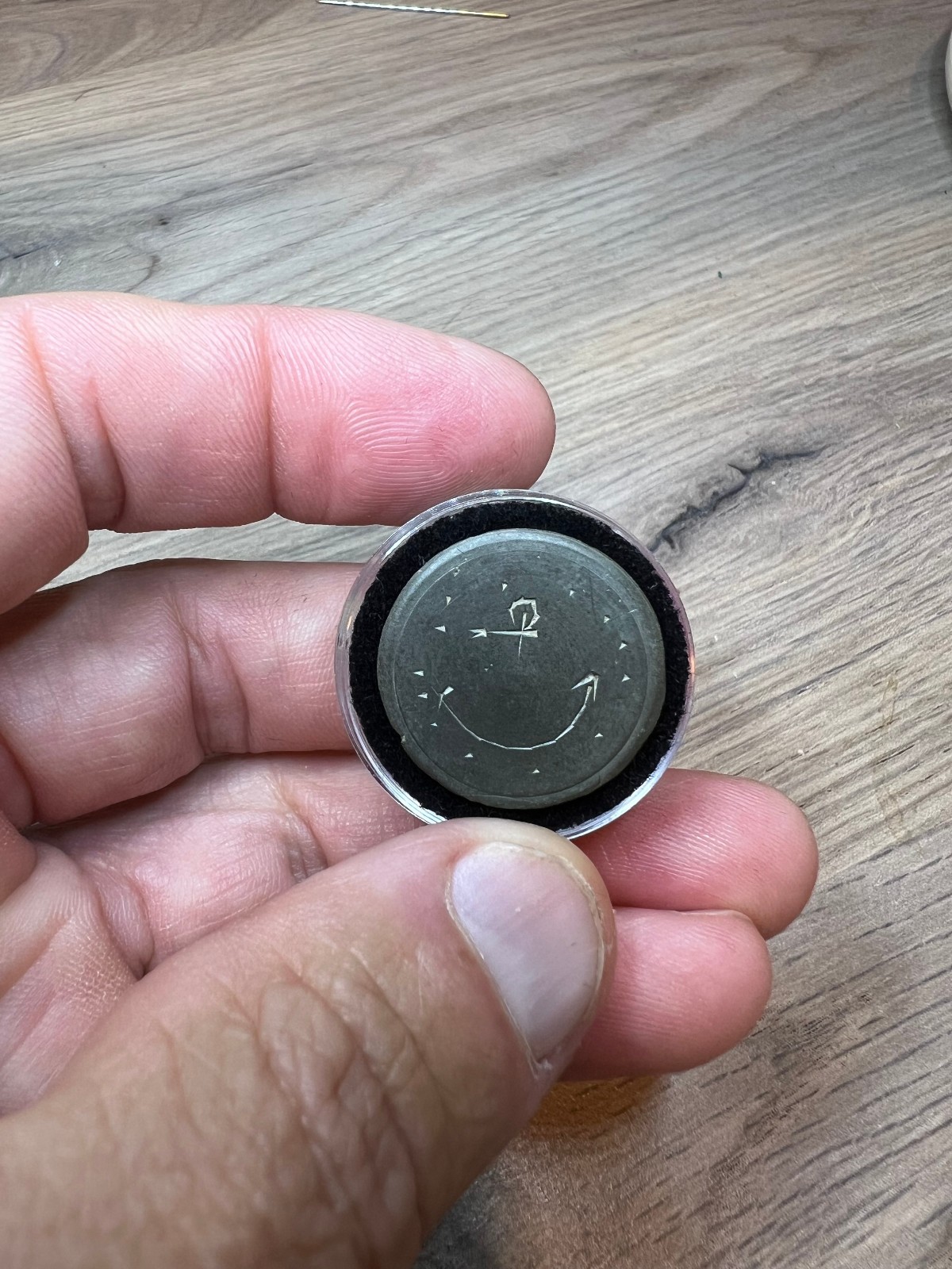 Dug American Revolutionary War Engraved Navy Anchor & 13 Stars Coat Button