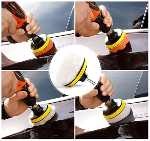 Buffing Pads for Drill 22PCS Foam Drill Buffing Kit Car Drill 22PCS 3 Inch