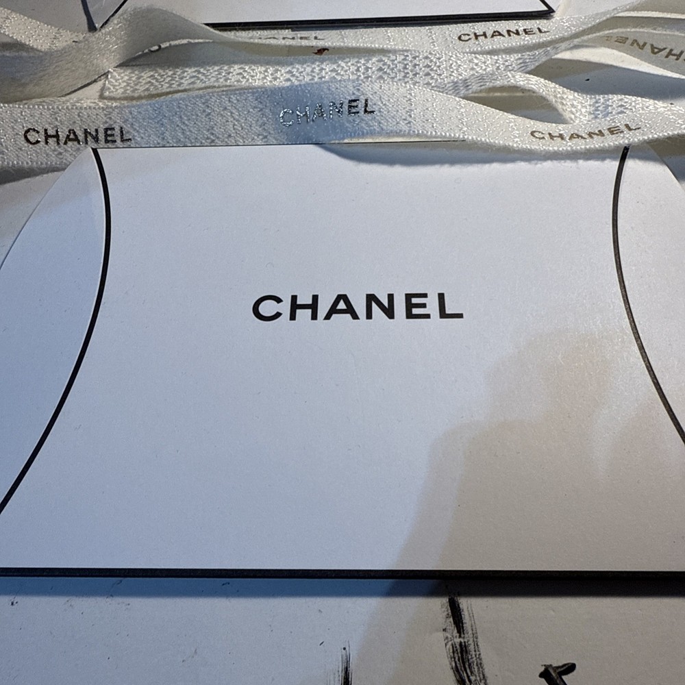 Chanel Ribbon 62” Long & Two (2) Small Chanel Gift Boxes Bundle