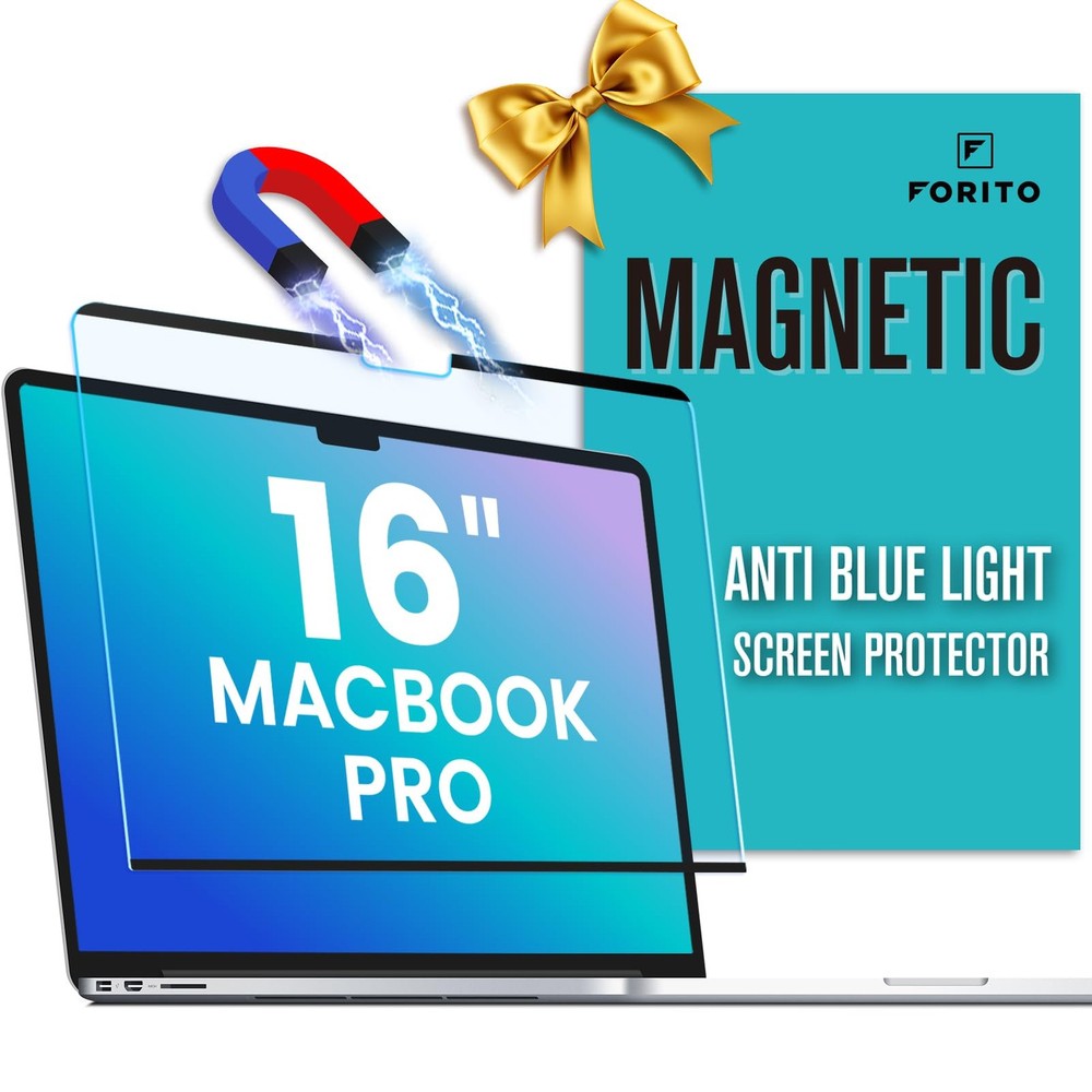 F FORITO Magnetic Anti Blue Light Screen Protector Compatible with MacBook Pr...