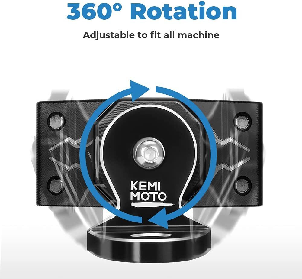 CNC Whip Light Flag Mount 1.75"-2" Adjustable Bracket for Can Am X3 RZR XP 1000