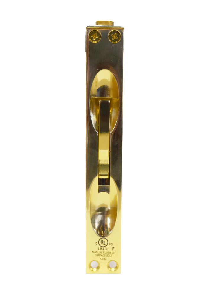 Stanley S826-507 Manual Flush Bolt Bright Brass Finish