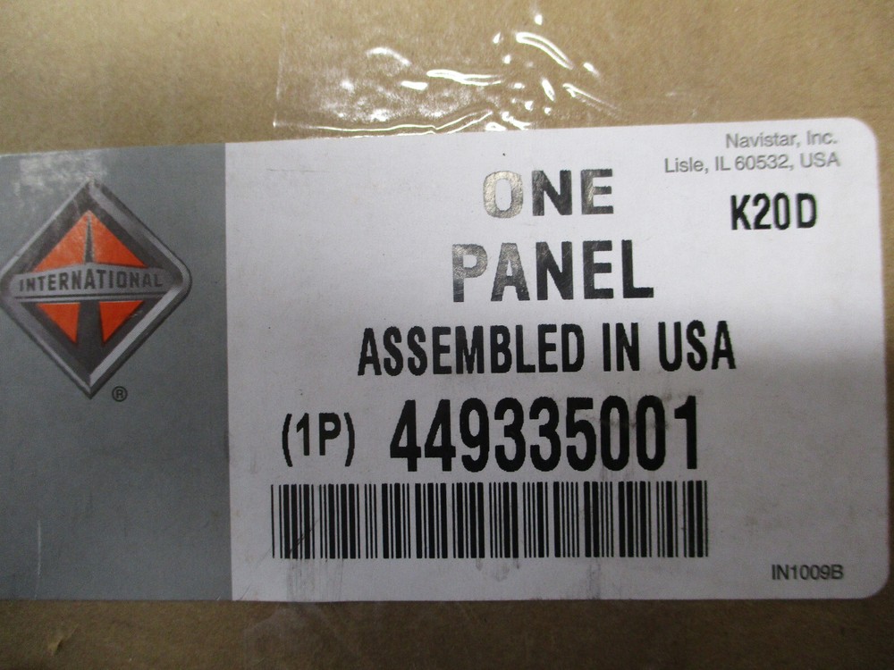 449335001 INTERNATIONAL CONSOLE PANEL