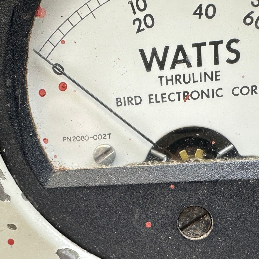 Bird Electronics Model 43 Thruline Wattmeter 2080-002T w/ Case