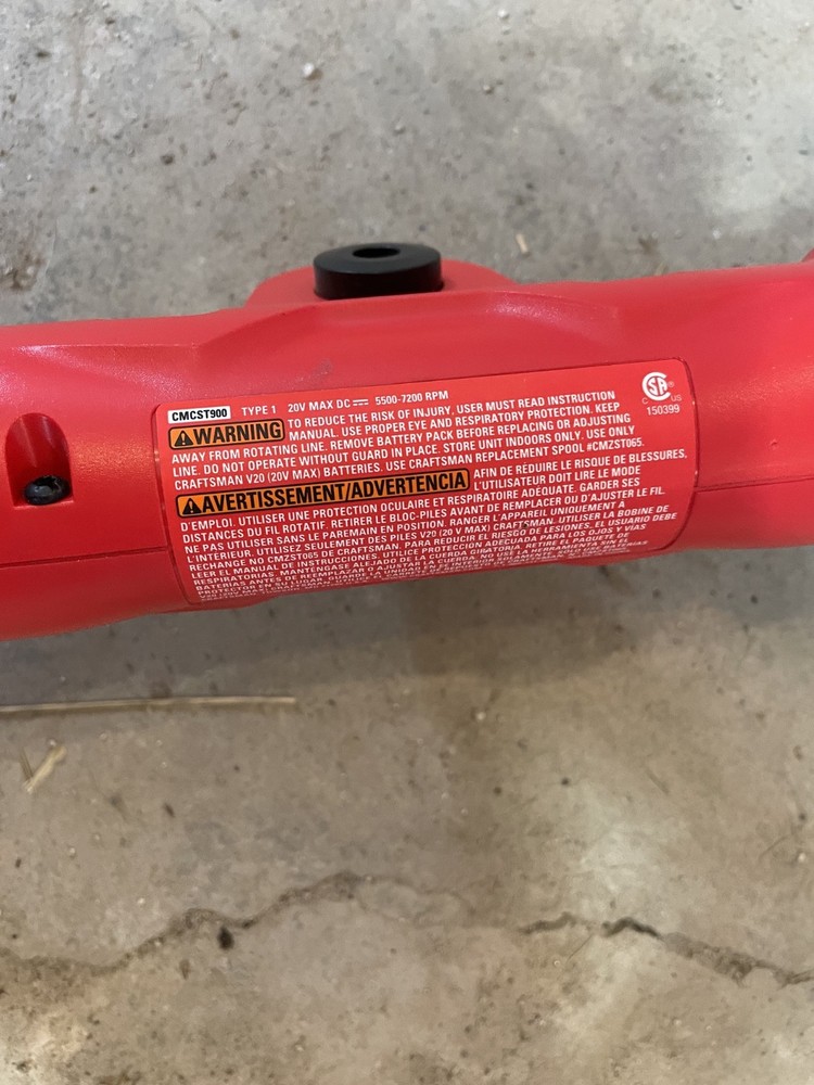 Craftsman CMCST900D1 20V Battery String Trimmer kit Gently Used