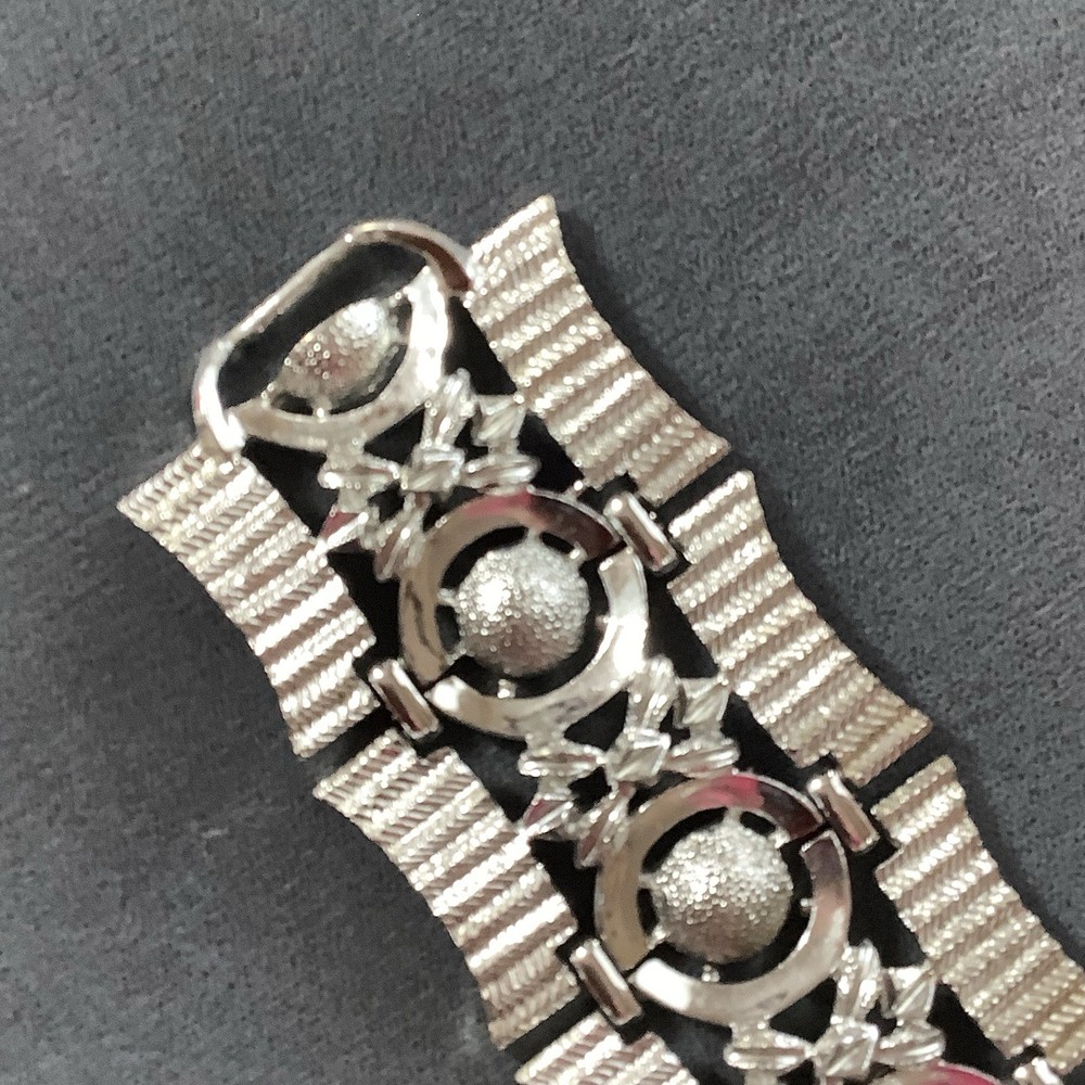 Vintage Silvertone Link Bracelet From 1950’s