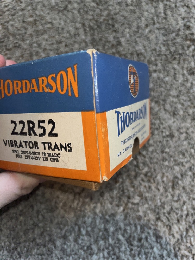 Thordarson 22R52 Vibrator Transformer New Old Stock