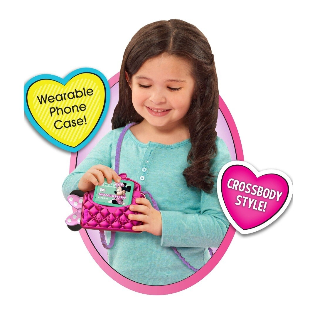 New Minnie Mouse Disney Junior Chat with Me Cell Phone Set with Lights and Sound