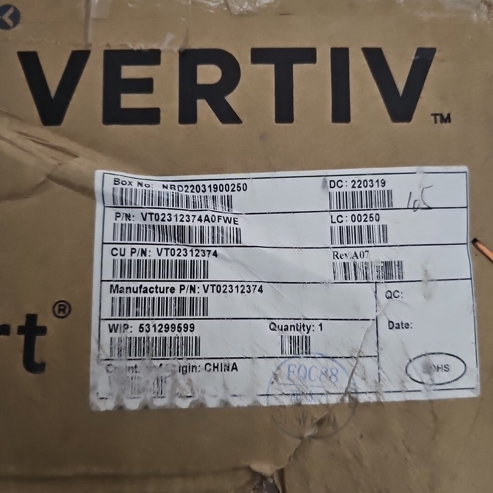 Vertiv Liebert GXT5EBC72VRT2UE 72V External Battery Cabinet, OPEN