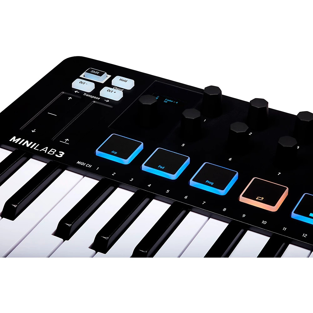 Arturia Minilab 3 Hybrid Keyboard Controller Black LN