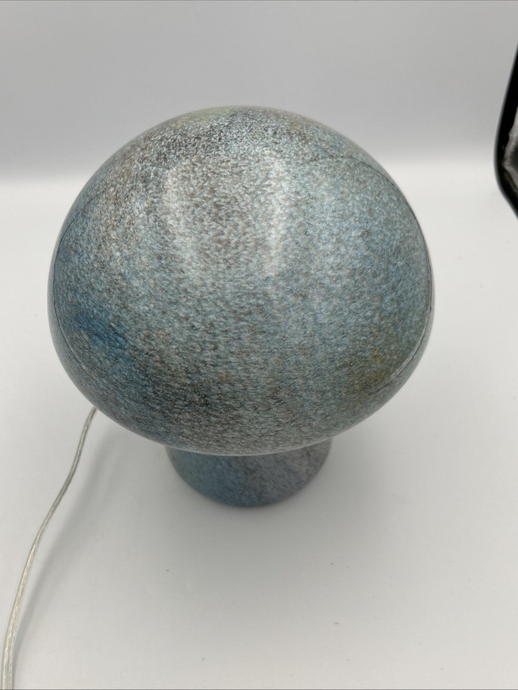 Celestial Inspired Mushroom Glass Table Lamp Whimsical Boho Rounded Top -EUC