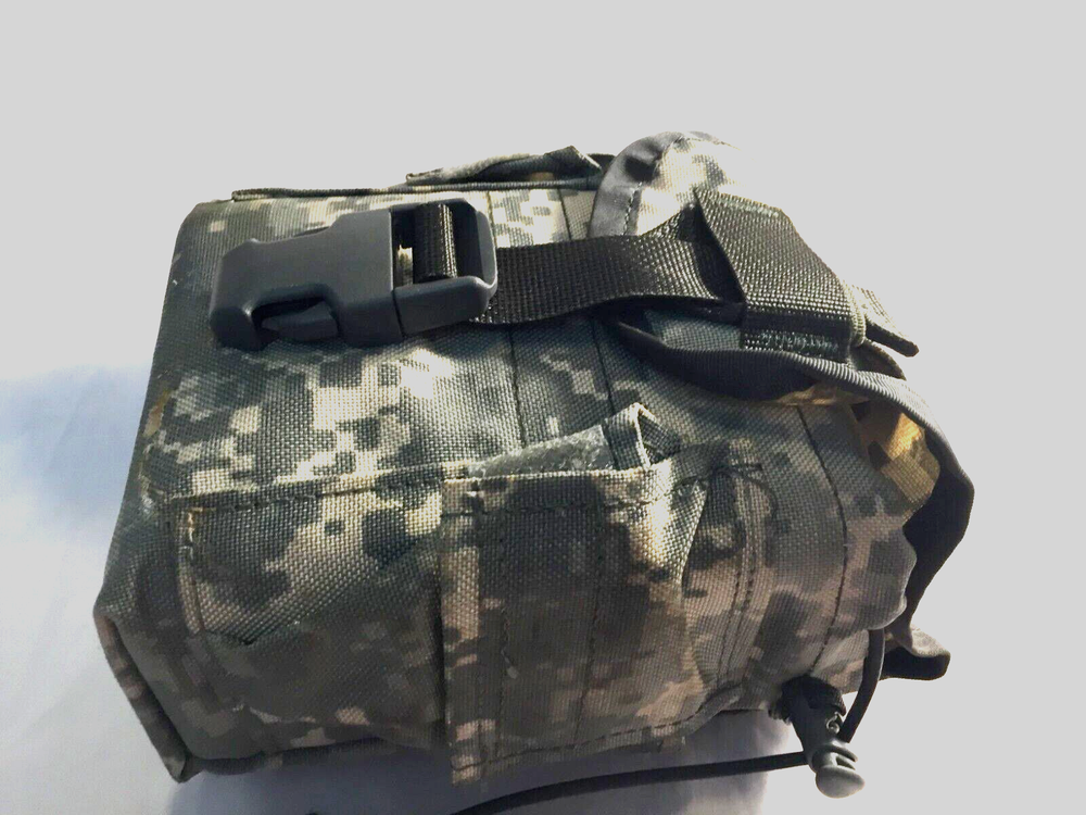 US Army Molle ll Pouch w/ side Pockets and hard plastic inside liner