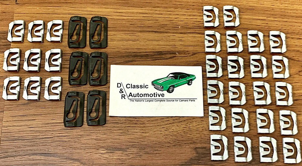 Front & Rear Windshield Molding Clips Camaro Firebird 67 68 69 Window Trim Clip