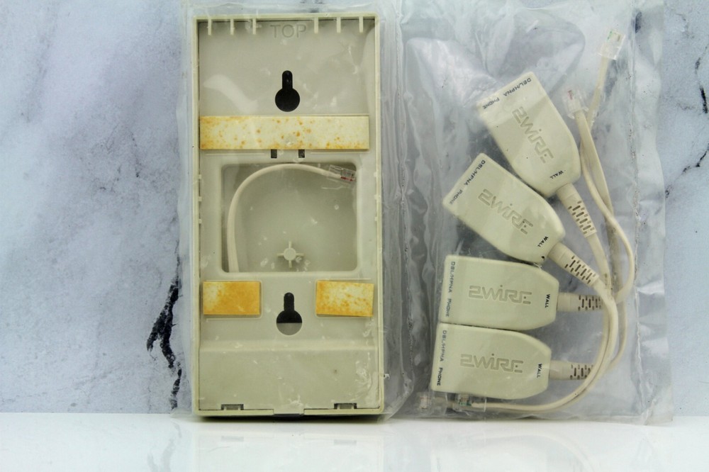 2Wire DSL Filter Pack Wall Mount 4-Filters Phone Splitter