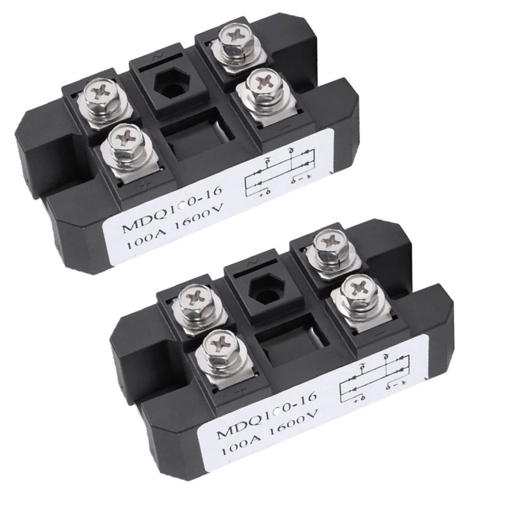 MDQ 100A 1600V Single Phase Bridge Rectifier Module 4 Terminals Power Converter