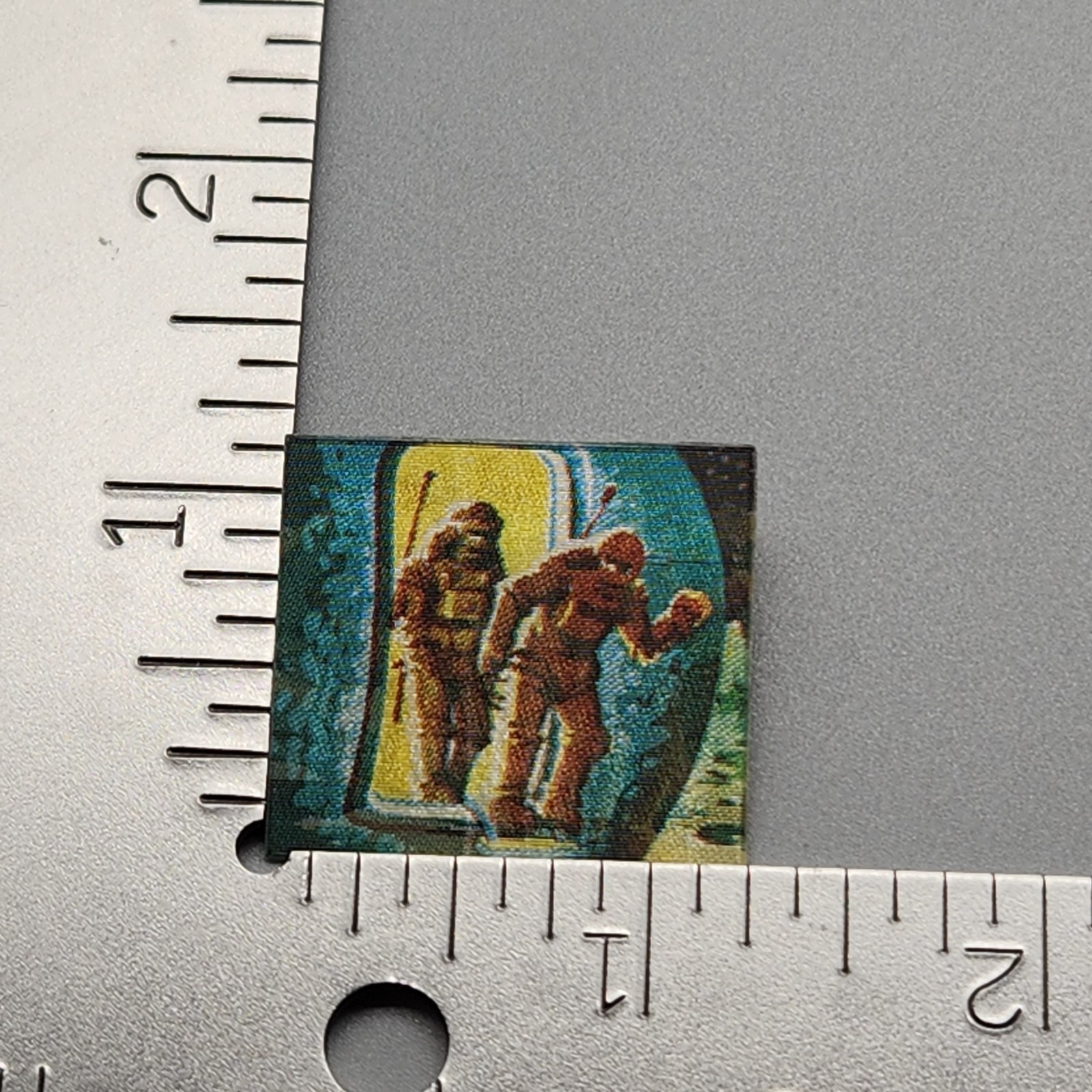 Vtg Vari-Vue Space Flicker Pins Retro Futurism 1960s Lenticular Rocket Astronaut