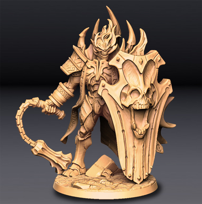 Ossarnus Ancient Undead Fighter Miniature | D&D DnD |