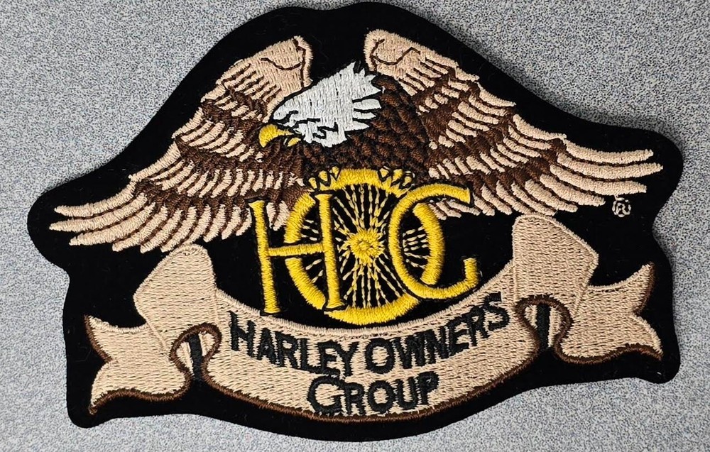 Harley Davidson Motorcycles Owners Group HOG Eagle Patch Biker Vest - 4.75" x 3"