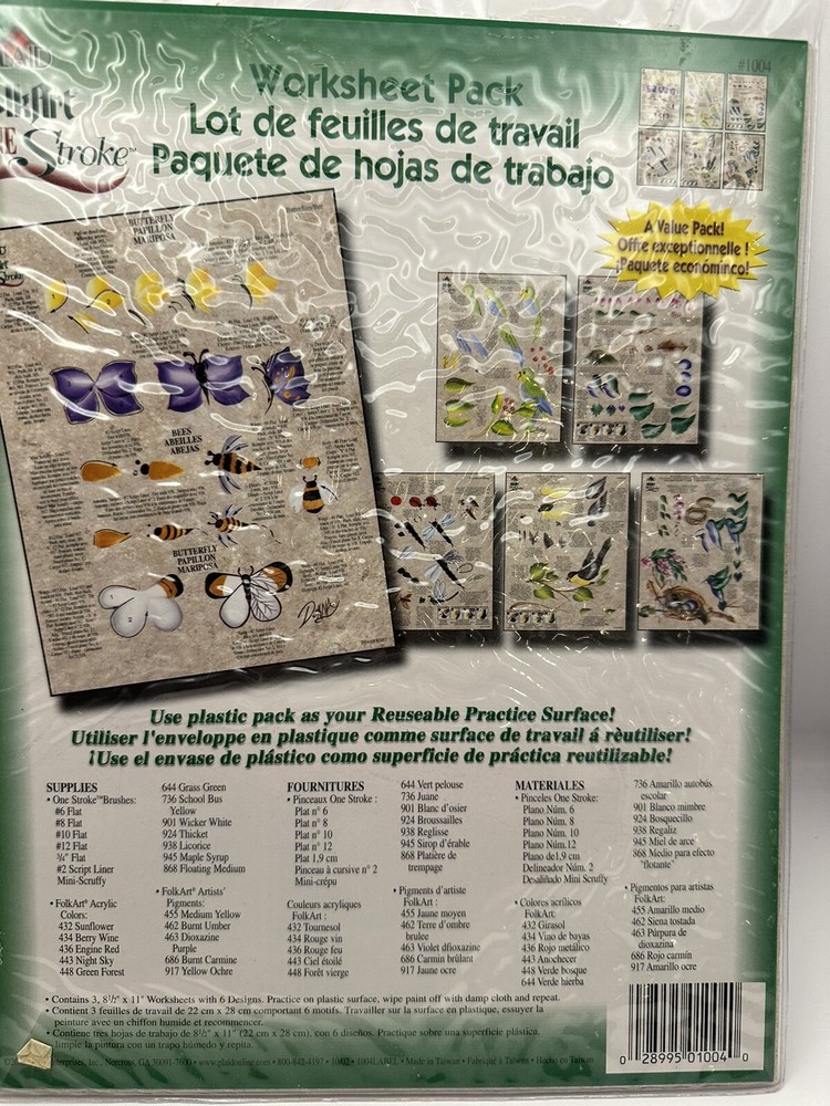 LOT - Plaid One Stroke kits plus DVD