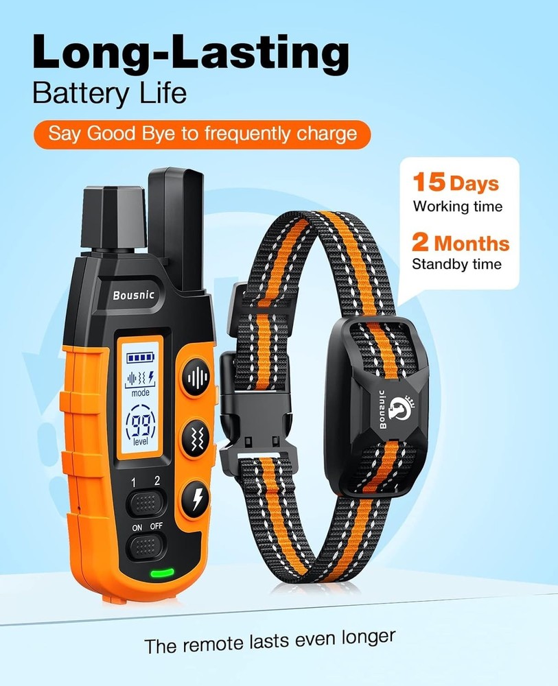 Waterproof Dog Training Collar - Remote-Controlled for Effective Training