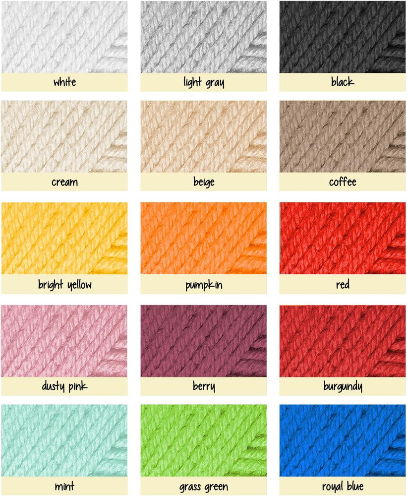 Beginner Crochet Kit with Yarn, Hooks, Bag, and Video Tutorials for All Ages