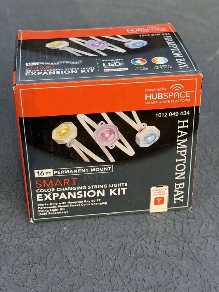 Hampton Bay 10-LED 16.4' Plug-in Mini Integrated LED String Light Expansion Set