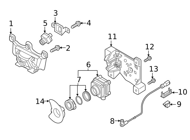 Genuine Audi Bracket 4KE-853-231