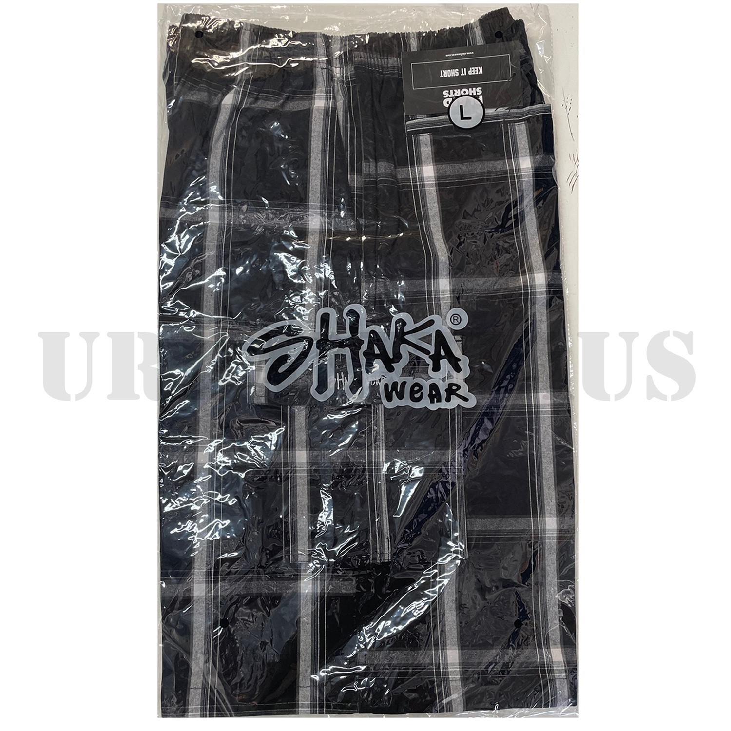 SHAKA WEAR PLAID CARGO SHORTS 8 COLOR (S to 5XL)