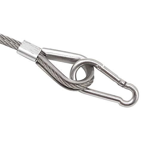 4Pack 2.75 inch Flag Pole Snap Clip Hooks Flagpole Attachment Spring Snap Hook