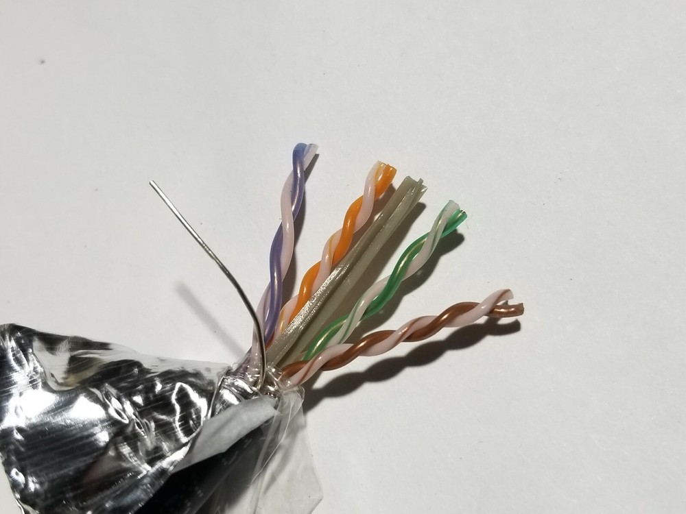 Windy City Wire 23/4P CAT6 F/UTP Shielded Network Cable Plenum Black /100ft