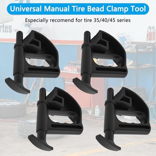 Universal Tire Bead Clamp Tools Drop Center Helper - Rim Pry Solid Nylon 4 Pack