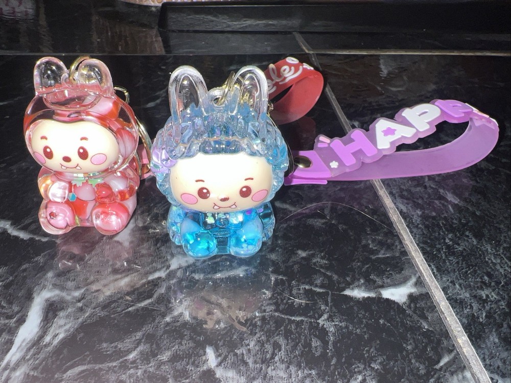Cutesters Liquid Shaky Keychains 2  Danbar Global HAPPY & BUBBLE