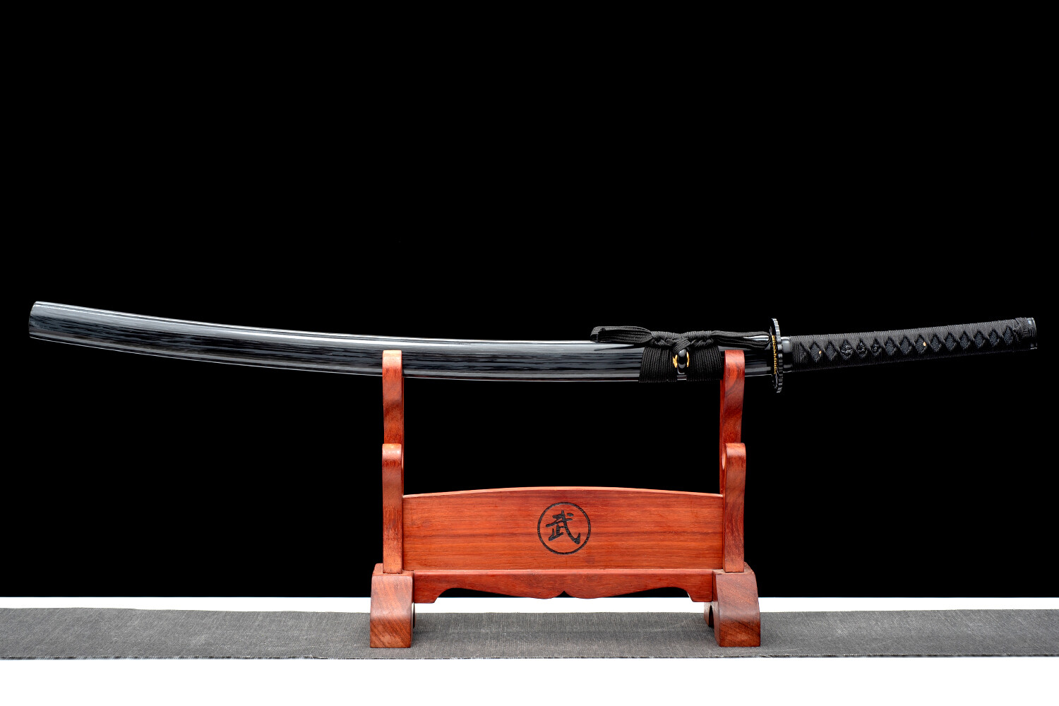 Sharp All Black Katana 1095 Steel Battle Ready Japanese Samurai Functional Sword