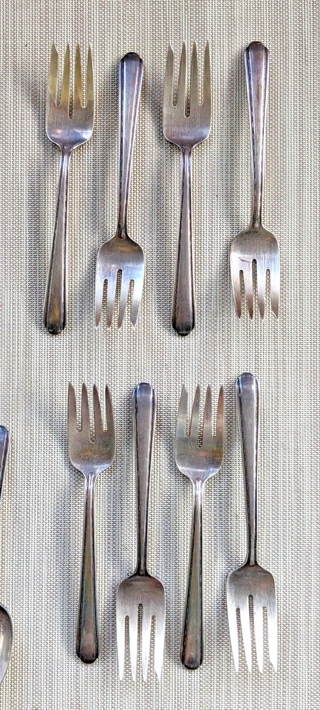 ALVIN 31 pc Silver Plated MELODY Flatware Set