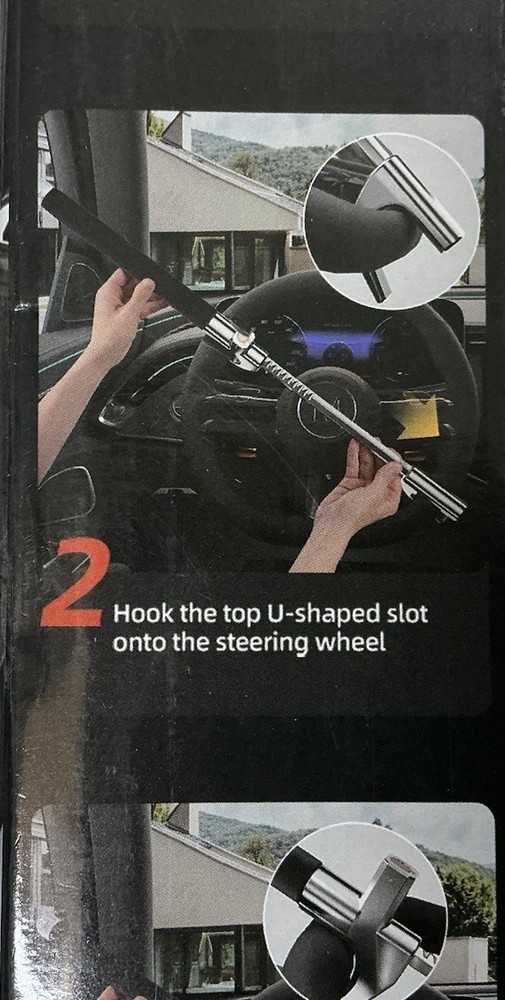 SURDOCA Multifunction Steering Wheel Lock – High Security Anti Theft