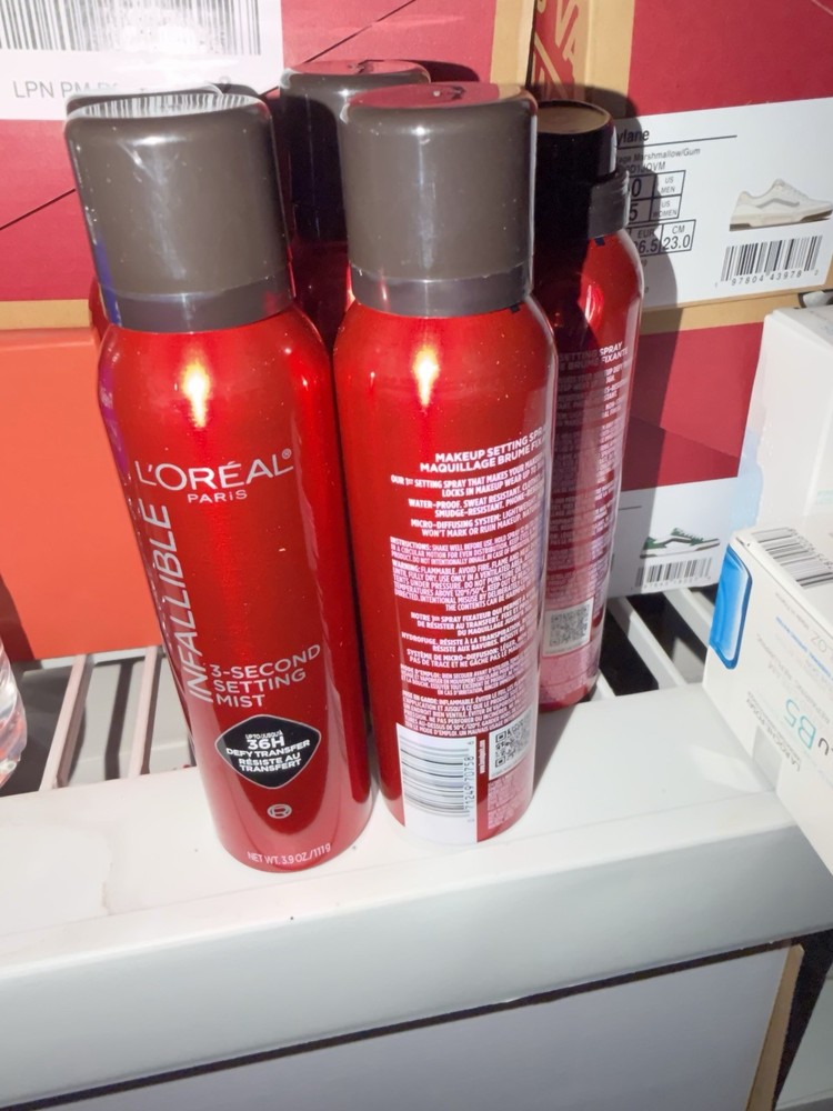 Loreal Infallible 3 Second Makeup Setting Mist Spray Up to 36Hr Defy Transfer