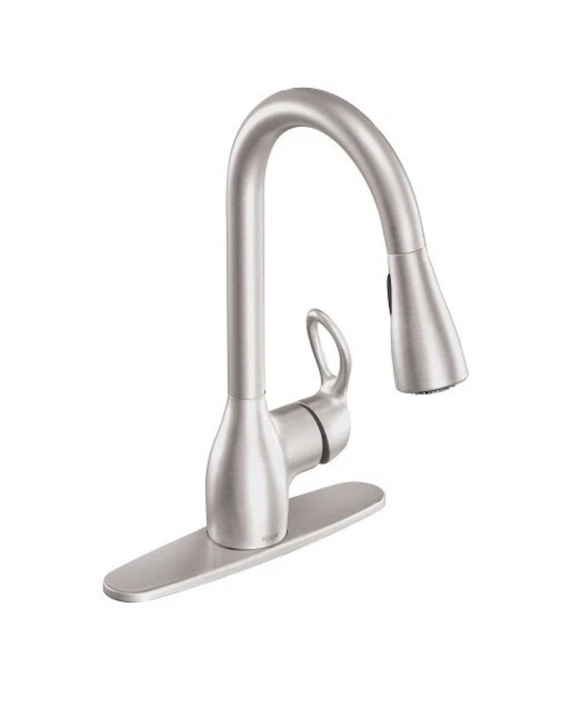 MOEN Kleo Single-Handle Pull-Down Sprayer Kitchen Faucet SR Stainless CA87011SRS