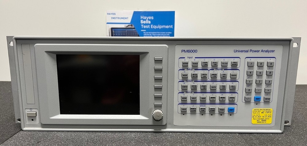 Voltech PM6000 Universal Power Analyzer w/(x4) Channels with 30A Chunts, CAL'd!