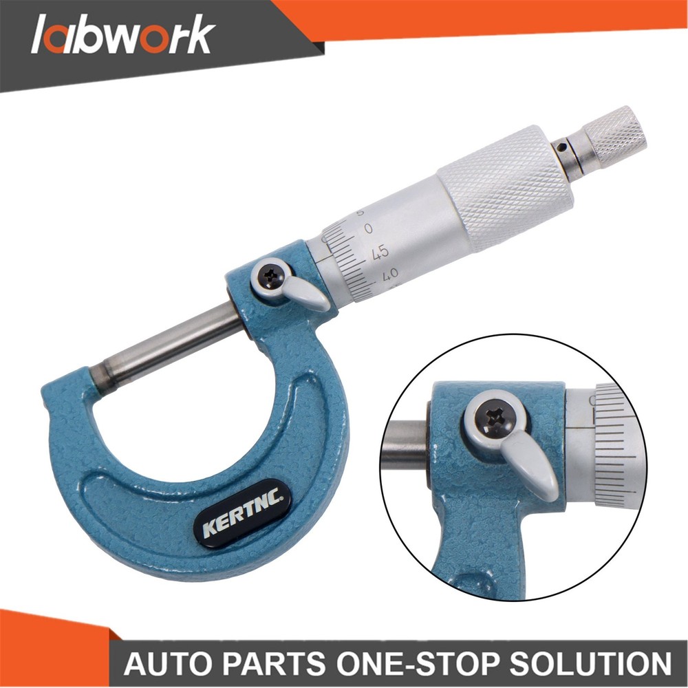 Labwork Outside Micrometer 0-1" Measuring Tool 0.0001" Graduation Set