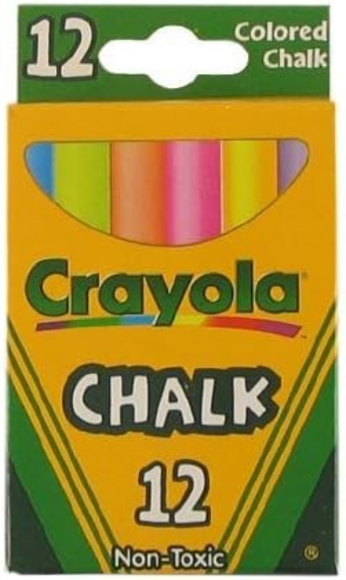 Versatile Non-Toxic White & Colored Chalks - Ideal for Classrooms & Home Use