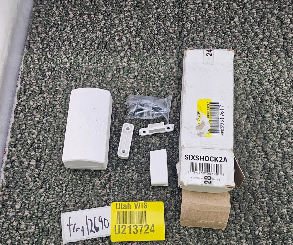 SIXSHOCK2A 3-Zone Wireless Shock Door and Window Sensor For ADT Command Security