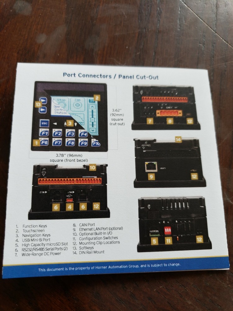 HORNER XLE /XLT OCS CONTROLLERS HE-XE105-46