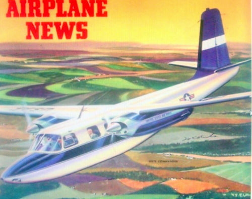 Two AERO COMMANDER PLANS + CONSTRUCTION ARTICLE for 49" UC Scale Model Airplane