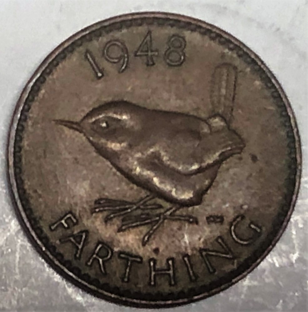 # C9572    GREAT BRITAIN     COIN,    FARTHING  1948