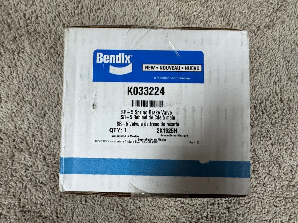 Bendix SR-5 Trailer Spring Brake Valve - K033224