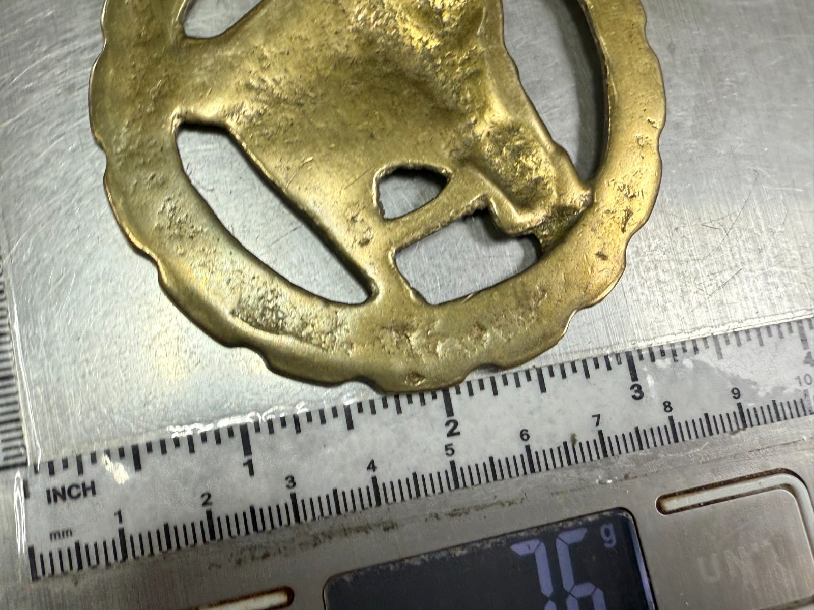 Horse Head with Blinkers Openwork Bridle Harness Saddle Medallion