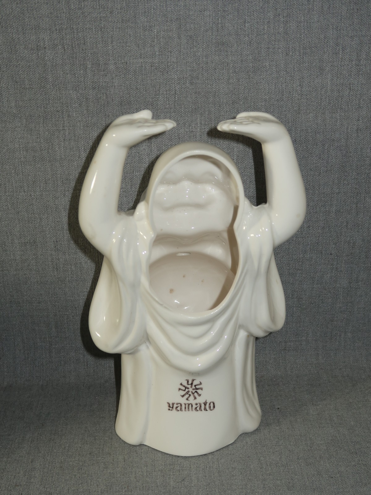 VTG 70’s Ceramic Tiki Yamato Drink Cocktail Mug Happy Fat Buddha MCM Japan 8.5"