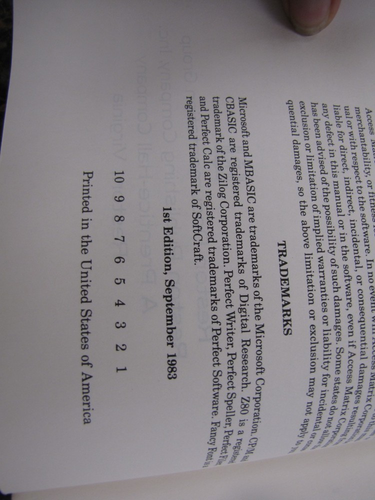 RARE HTF Original Access Computer System User's Guide 1st Edition 1983- HJ9