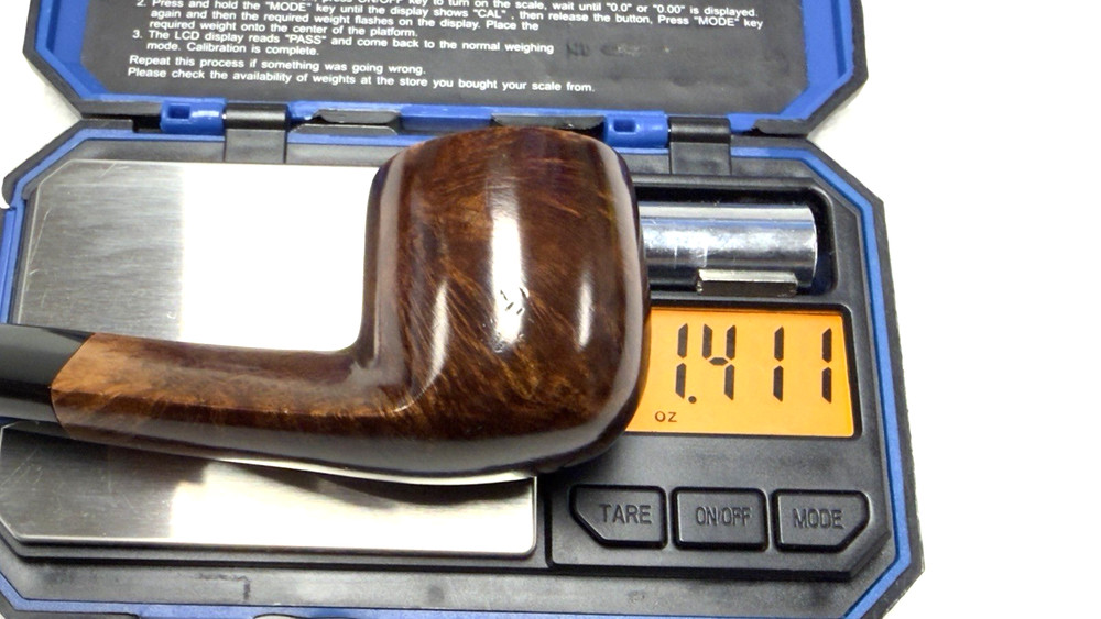 SAVINELLI 123 Smooth 1/8 Bent Pot w Triangular Shank